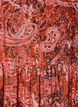 Midikjole i viskose med paisleytrykk, Orange, Packshot image number 2