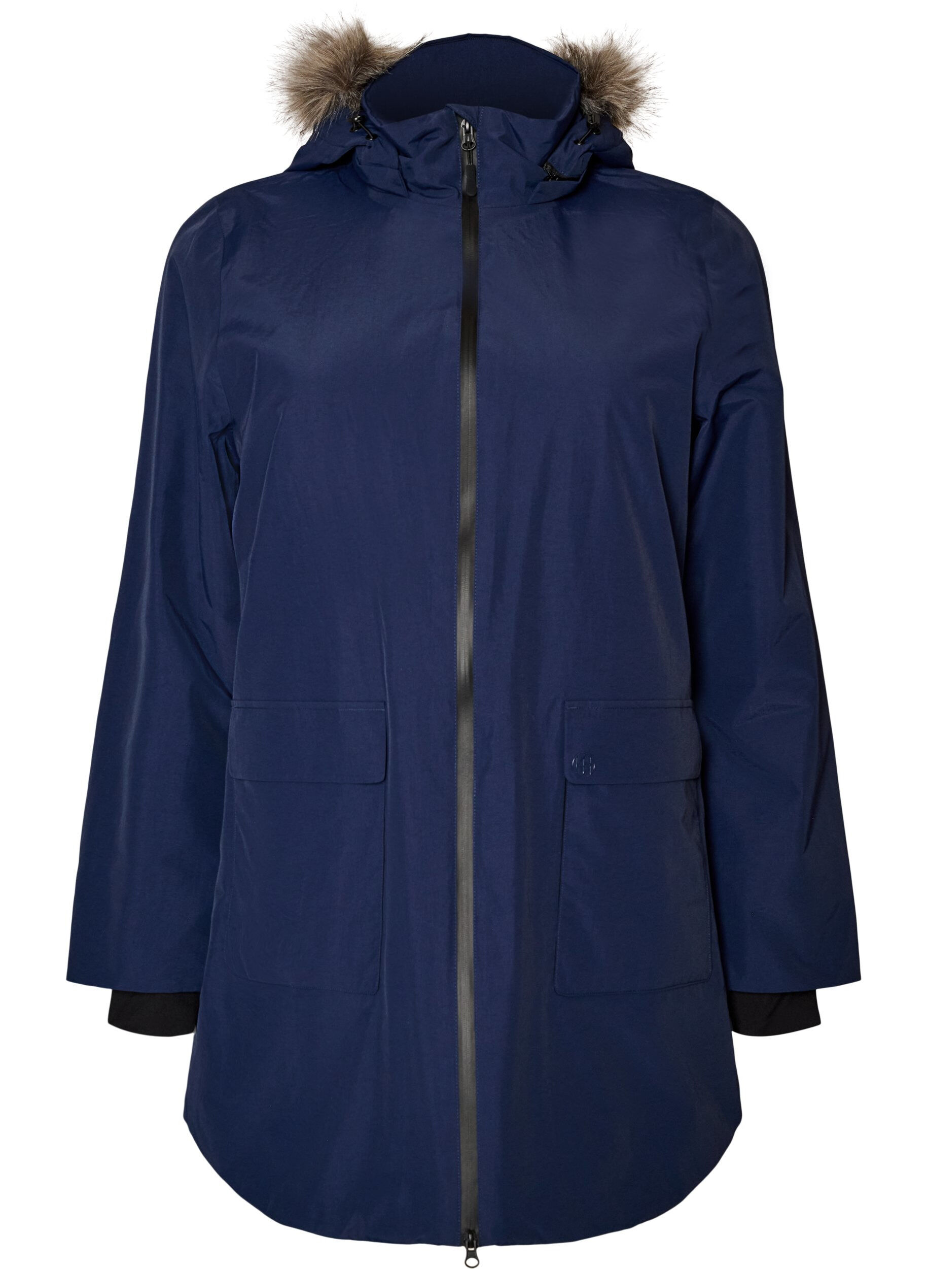 Vanntett parkas med hette