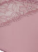 Mikrofibertruser med blondedetaljer, Rosa, Packshot image number 2