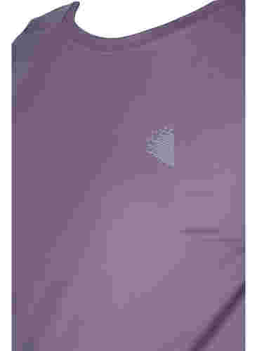 T-skjorte til trening for gravide, Purple Sage, Packshot image number 2