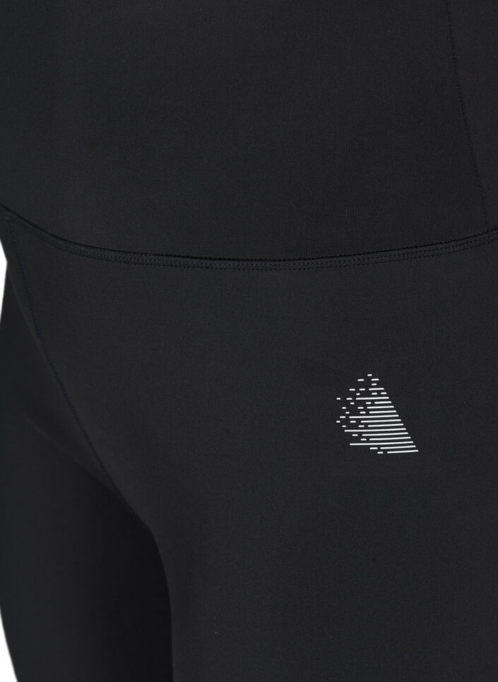 Tettsittende treningsshorts, Black, Packshot