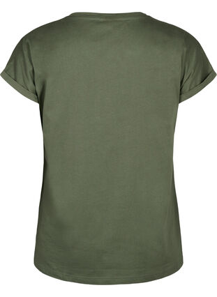 T-skjorte i økologisk bomull med gulltrykk, Thyme W. Free, Packshot image number 1