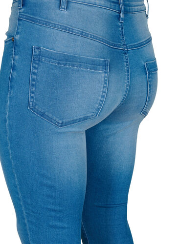 Super slim Amy jeans med høyt liv, Light blue, Packshot image number 3
