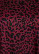 Leopardm&oslash;nstret bluse med lange ermer, M&oslash;rk Bordeaux, Packshot image number 2
