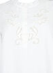 Bluse med volanger og broderi anglaise, Bright White, Packshot image number 2
