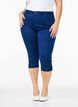 Slim fit Army caprijeans med h&oslash;y midje, Bl&aring;, Packshot image number 2