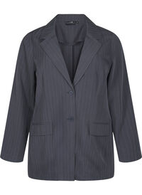 FLASH - Blazer med lommer og splitt, Grå FLASH - Blazer med lommer og splitt