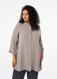 FLASH - Tunika med 3/4-ermer, Beige FLASH - Tunika med 3/4-ermer, Beige, Model
