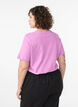Basic T-skjorte i bomull med rund hals, Lilla, Model image number 2