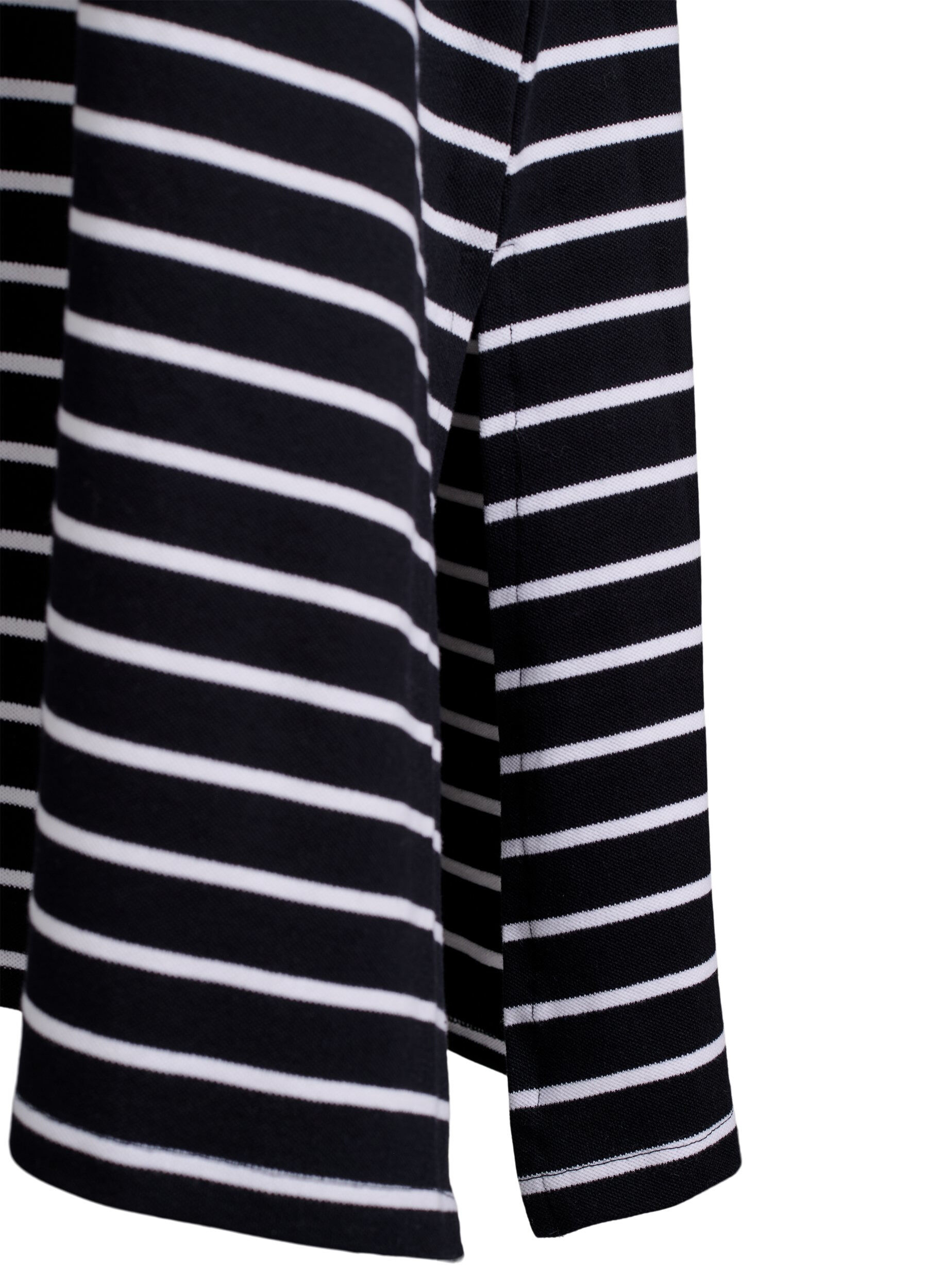 Zizzi Ermel&oslash;s polokjole i midilengde, Svart, Packshot image number 3