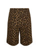 Leopardm&oslash;nstret denim Bermudashorts, Brun, Packshot image number 1