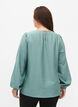 Bluse i viskose med heklede detaljer, Chinois Green, Model image number 1