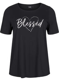 FLASH - T-skjorte med motiv, Black Blessed 