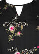 Langermet bluse med blomstertrykk, Svart, Packshot image number 2
