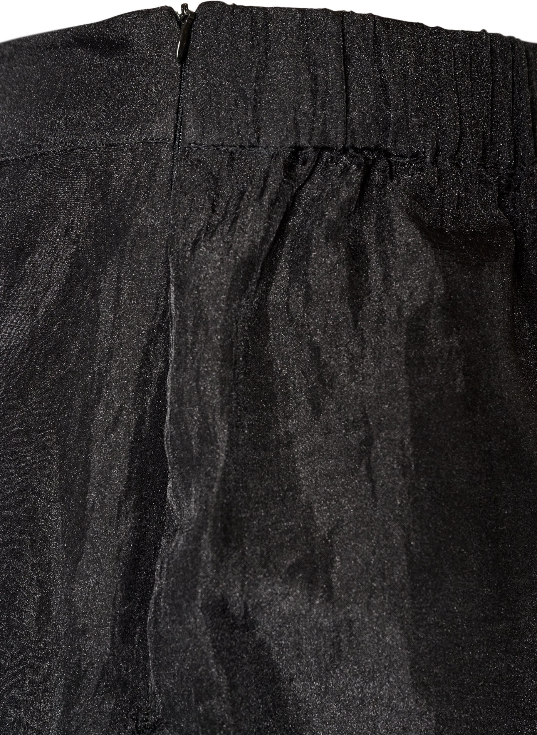 ZizziLangt skj&oslash;rt med organza-utseende, Svart, Packshot image number 4