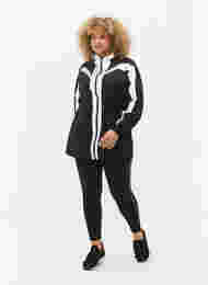Treningsjakke med refleks og justerbar midje, Black w. Reflex, Model