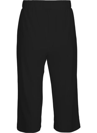 Løse bukser med 7/8 lengde, Black, Packshot image number 1