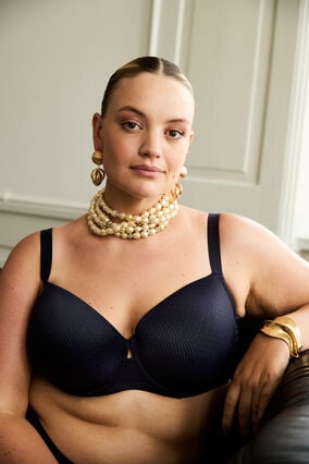 Zizzi Bøyle-BH med mønster , , Model