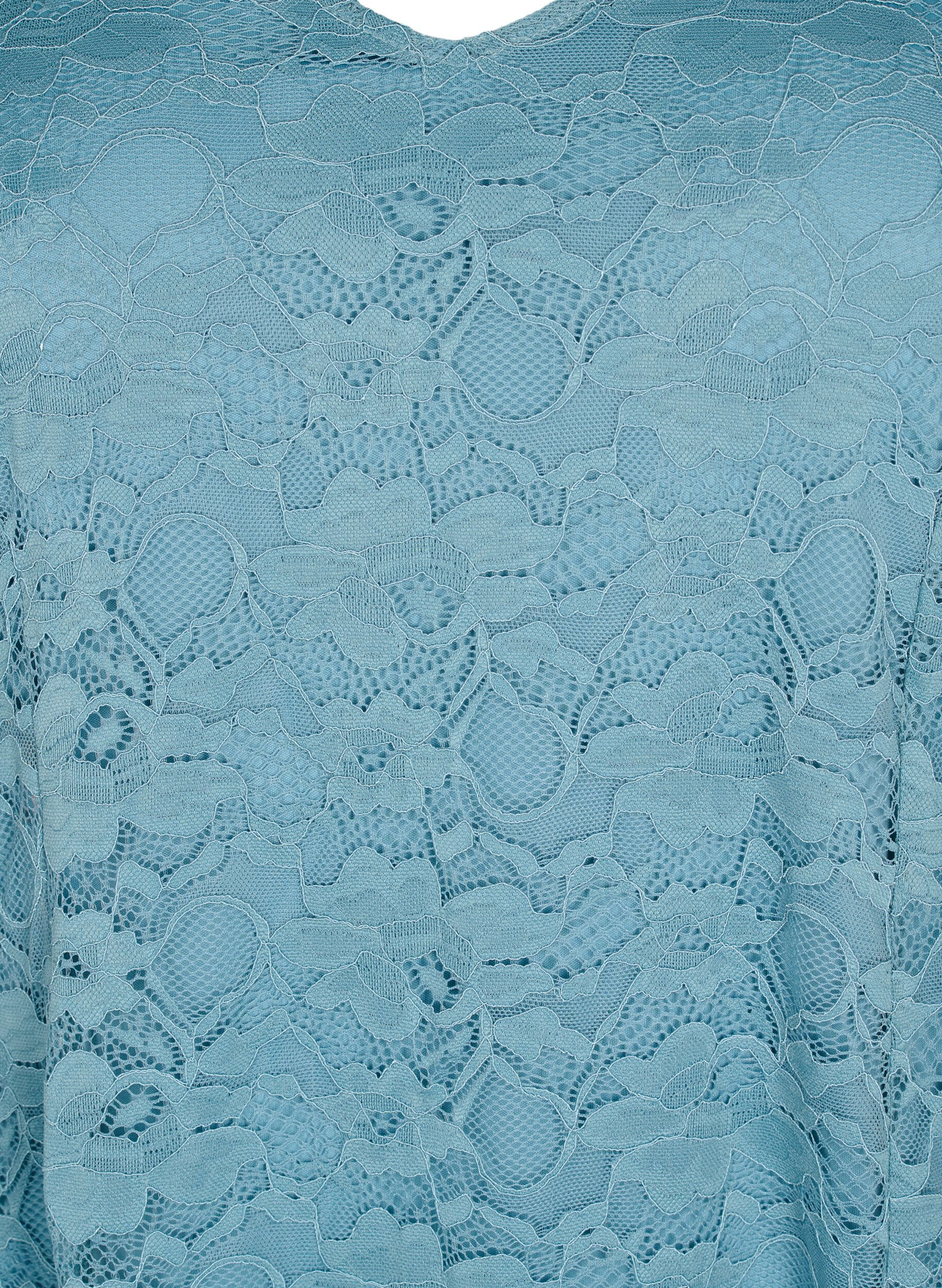 Zizzi Blondekjole med 3/4-ermer, Citadel, Packshot image number 2