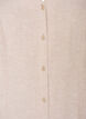 Midikjole i lin og viskose med volangermer, Beige, Packshot image number 2