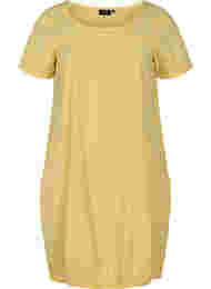 Kortermet kjole i bomull, Goldfinch