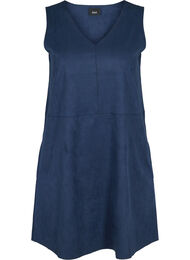 Kjole med A-form uten ermer, Dark Blue