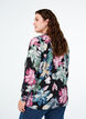 Langermet bluse med blomstertrykk, Rose Flower AOP, Model image number 1