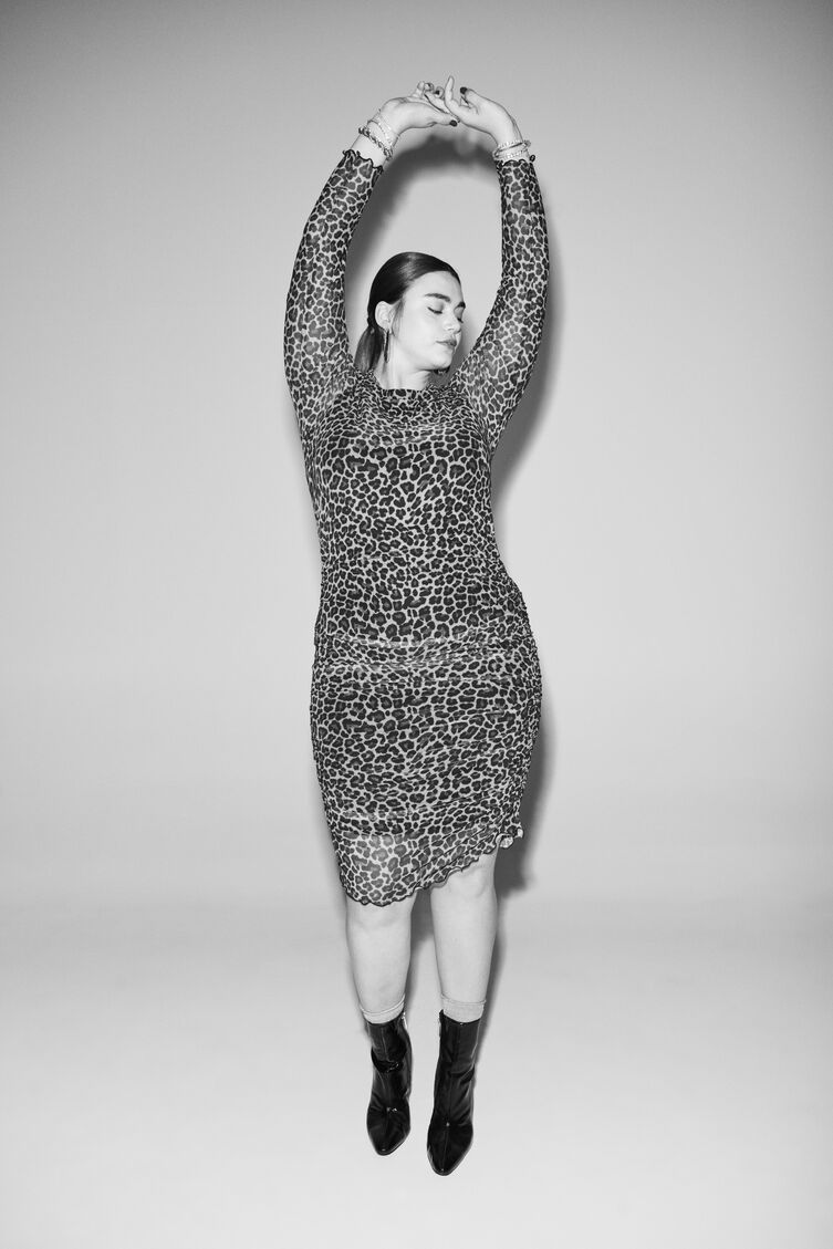 Leopardkjole, , Model