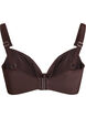 Bikinitopp med b&oslash;yle og drapering, Brun, Packshot image number 1