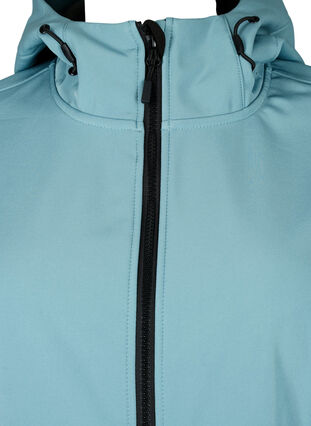 Kort softshell-jakke med lommer, Arctic, Packshot image number 2