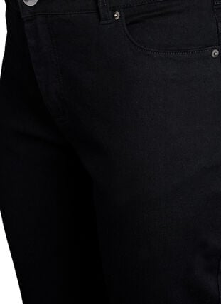 Zizzi Emily slim fit denim knickers, Svart, Packshot image number 2