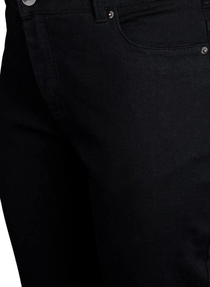 Emily slim fit denim knickers, Svart, Packshot image number 2