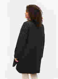 Quiltet jakke med knapper, Black, Model