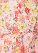 Blomstrete midiskj&oslash;rt med broderie anglaise og knytebelte, Rosa, Packshot image number 2