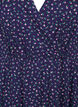 Blomstret omslagskjole med 3/4 ermer, Evening Blue Ditsy, Packshot image number 2