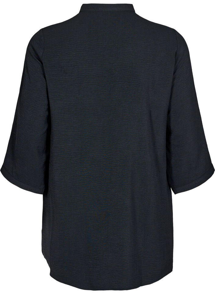 Tunika med 3/4-ermer, Svart, Packshot image number 1