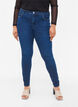 Super slim Amy jeans med nagler, Dark blue, Model image number 3