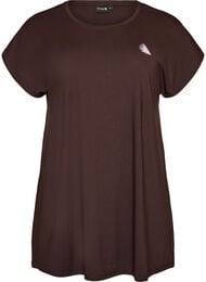 Lang trenings-T-skjorte, Brun