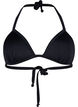 Ensfarget trekantbikini, Svart, Packshot image number 0