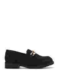 Wide fit loafers, Black