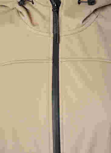 Softshelljakke med color-block, Black Comb, Packshot image number 2
