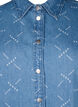 Ledig dongerijakke med mønster, Light blue denim, Packshot image number 2