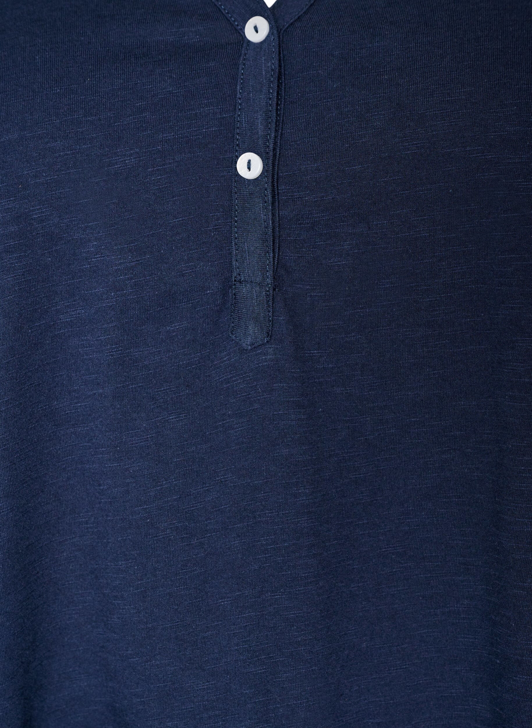 ZizziT-skjorte med knappdetalj, Bl&aring;, Packshot image number 2
