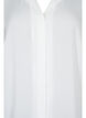 Ensfarget skjorte med v-hals, Bright White, Packshot image number 2