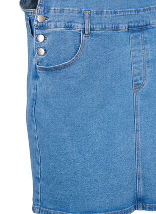 Zizzi Kjole i denim, Blå, Packshot image number 3