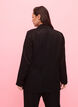 Jacquard-blazer i viskose, ton-i-ton, Black, Model image number 1