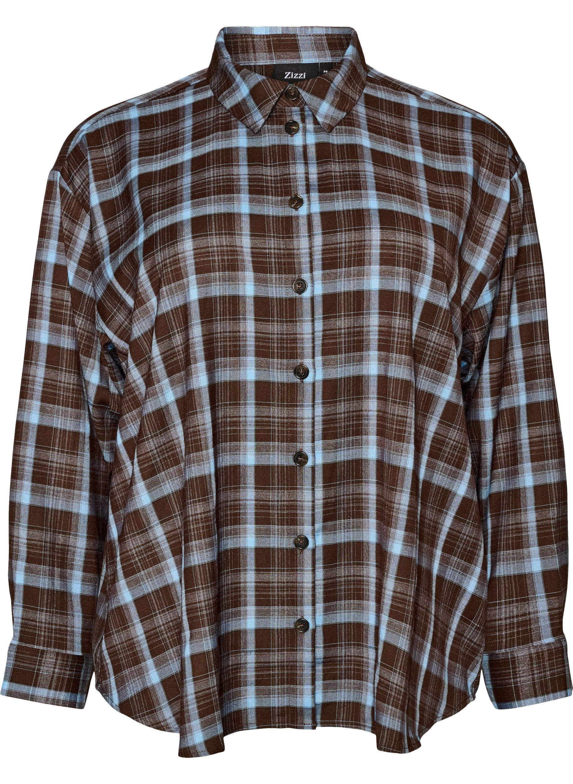 Rutete skjorte med Loose fit