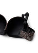 Formstøpt BH med leopardmønstret mesh, Brun, Packshot image number 3