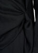Langermet bluse i viskose med wrap look, Black, Packshot image number 3