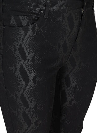 Slim fit bukser med mønster, Black Snake , Packshot image number 2